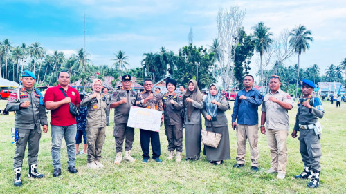 APEL SIAGA SATLINMAS  TINGKAT PROVINSI GORONTALO DILAKSANAKAN  DI BUMI PANUA KABUPATEN POHUWATO